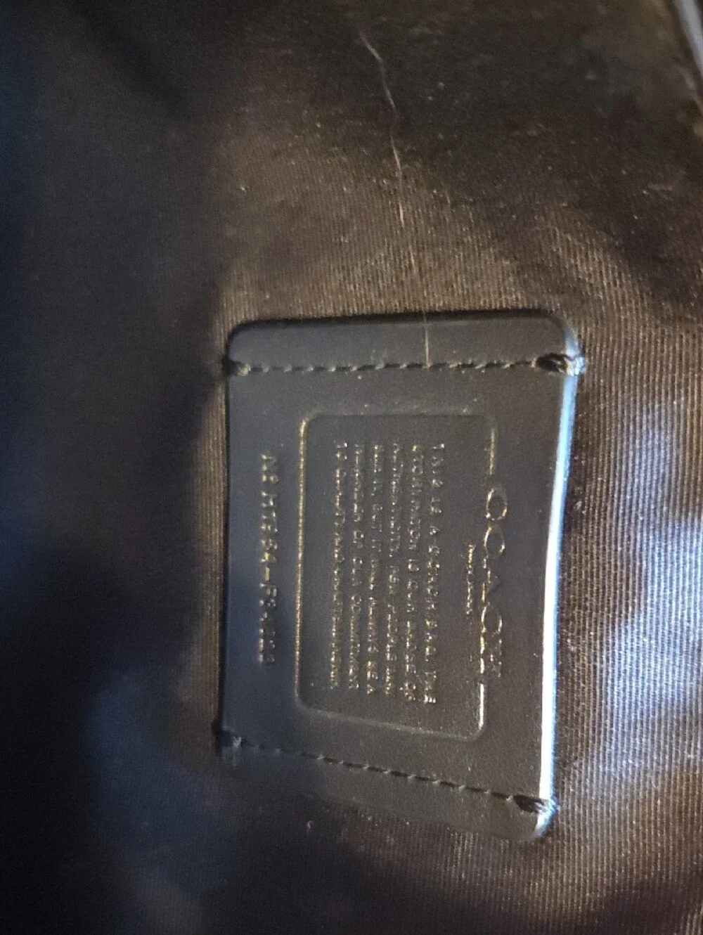Coach Black Pebbled Leather Shoulder Bag with Gold Hardware